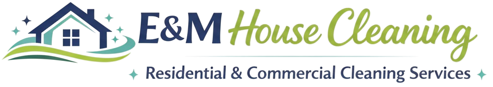 E&M House Cleaning Logo